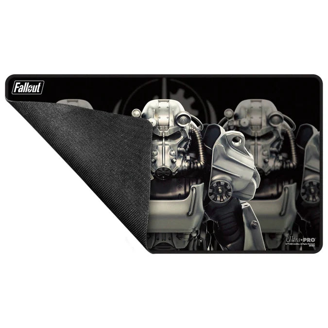 Ultra Pro Fallout - Brotherhood of Steel Black Stitched Edge Playmat for Tabletop Gaming