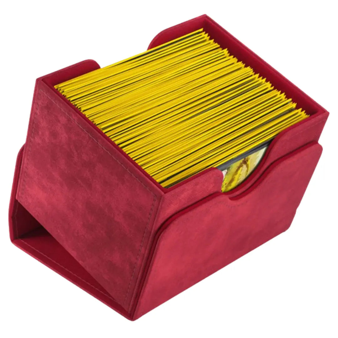 GameGenic Sidekick: 100+ XL CONVERTIBLE Red Deck Box Moonveil Games