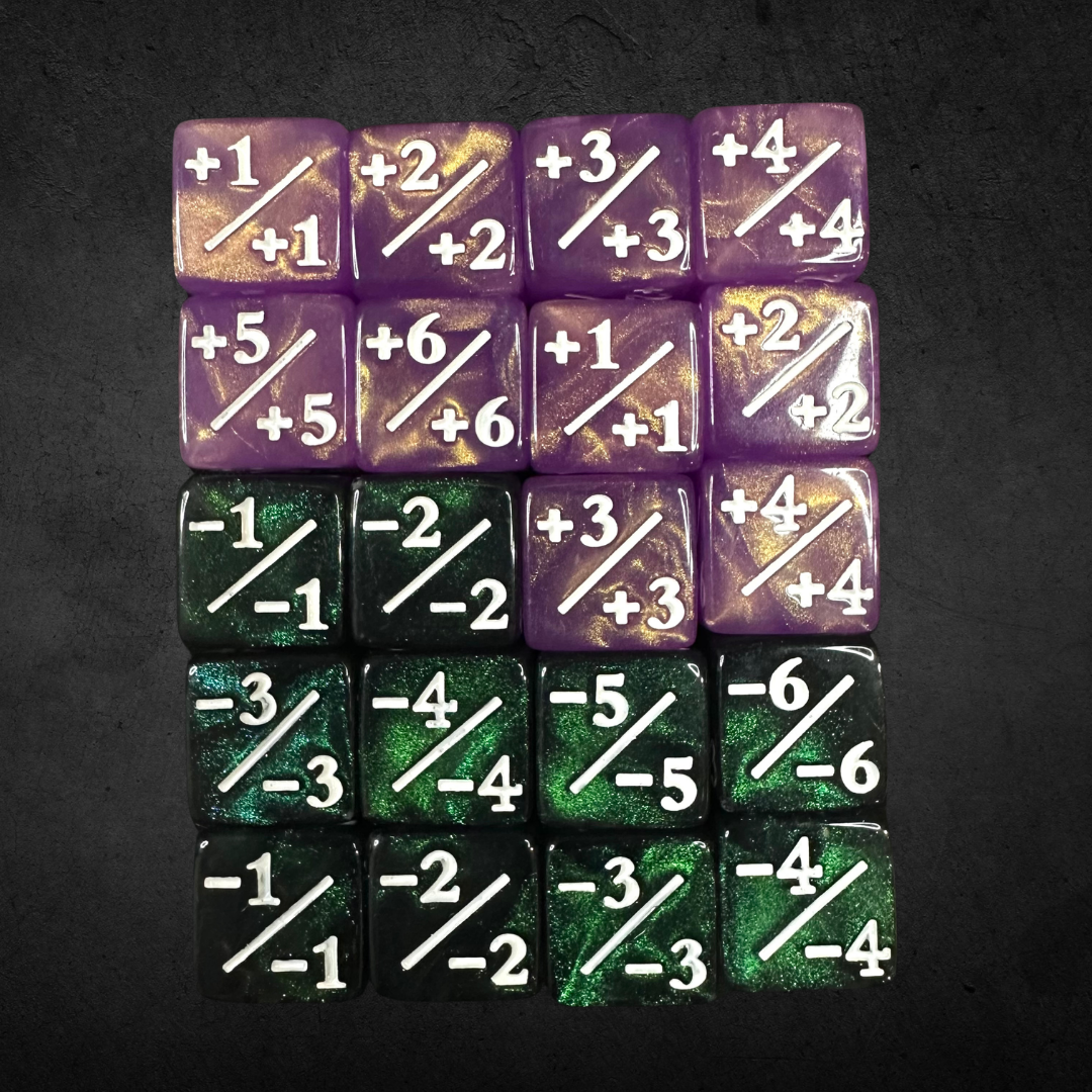 Counter and Stat Tracking Dice Set