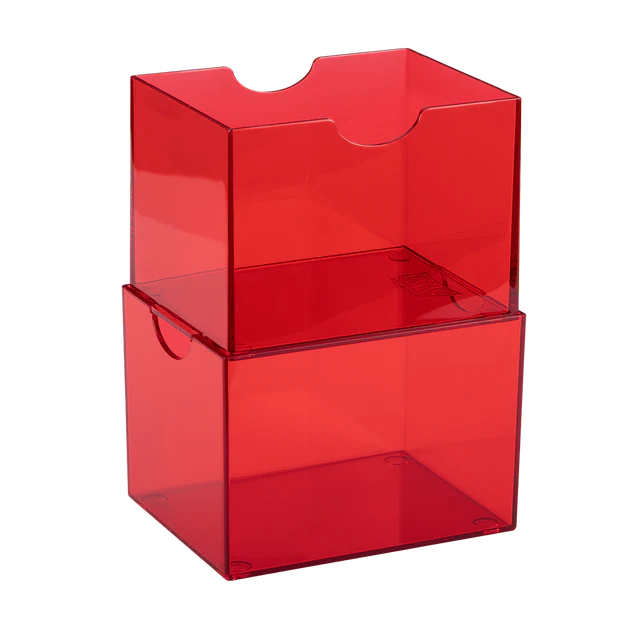 Dragon Shield: Strongbox: 100+ Clear Red Deck Box