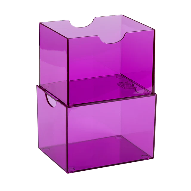 Dragon Shield: Strongbox: 100+ Clear Purple Deck Box