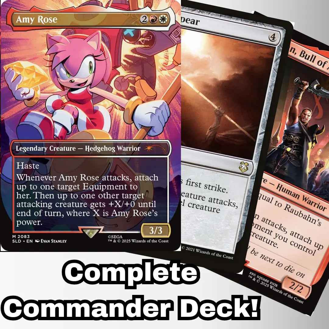 MTG Commander Deck EDH Deck Amy Rose 100 Magic Cards Custom Deck Boros Moonveil Games MTG Commander Deck EDH Deck Amy Rose 100 Magic Cards Custom Deck Boros Moonveil Games
