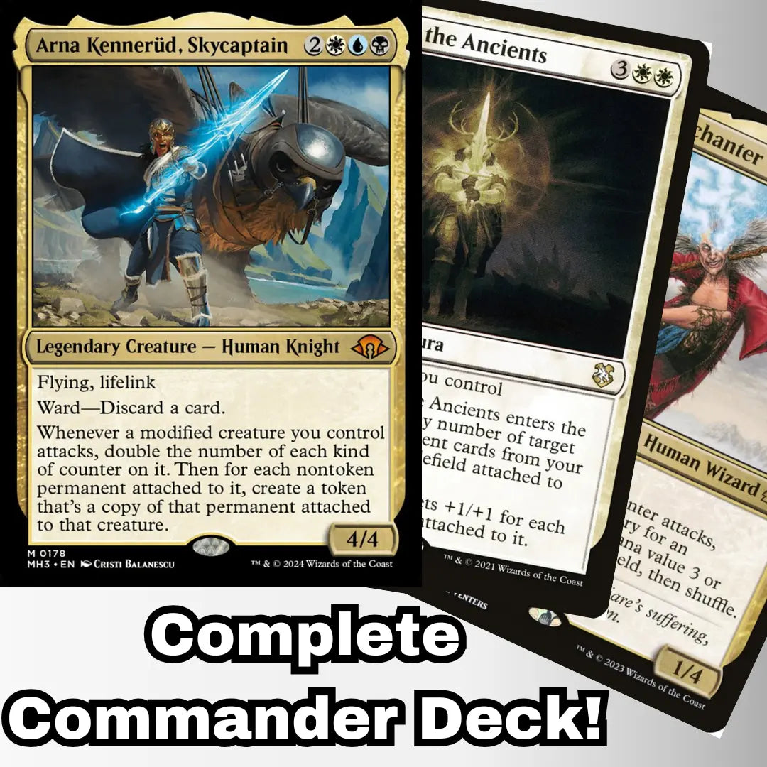 MTG Commander EDH Deck Arna Kennerd, Skycaptain 100 Magic Cards Moonveil Games MTG Commander EDH Deck Arna Kennerd, Skycaptain 100 Magic Cards Moonveil Games