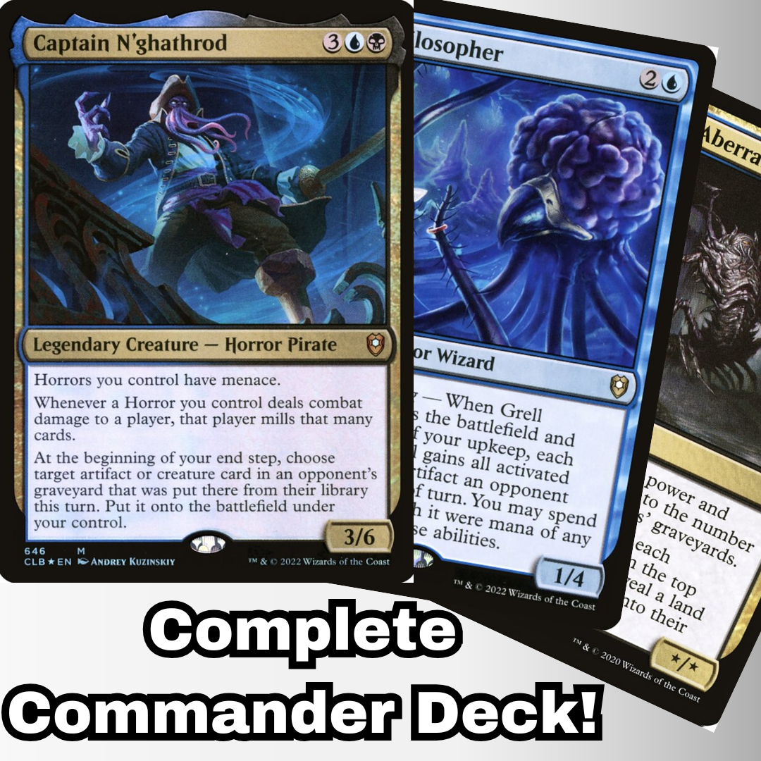 MTG Commander EDH Captain N'ghathrod 100 Magic Cards Custom