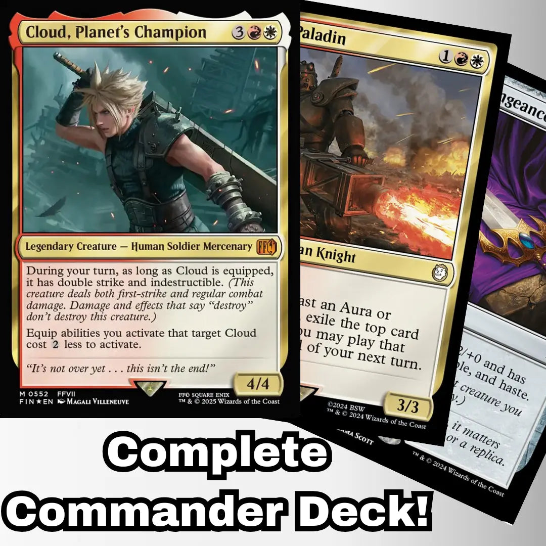 Cloud, Planet's Champion Commander Deck EDH 100 Magic Cards Custom MTG Moonveil Games Cloud, Planet's Champion Commander Deck EDH 100 Magic Cards Custom MTG Moonveil Games