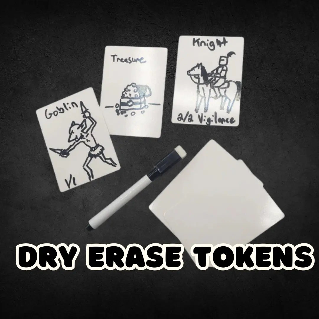 Dry Erase Tokens for Magic the Gathering MTG Reusable Tokens Commander Dry Erase Tokens for Magic the Gathering MTG Reusable Tokens Commander