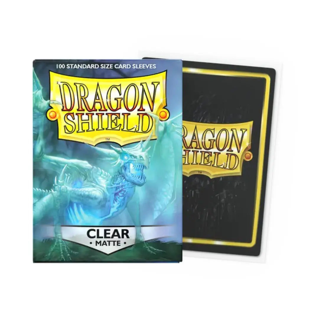 Dragon Shield - Clear - Matte Sleeves - Standard Size Dragon Shield - Clear - Matte Sleeves - Standard Size