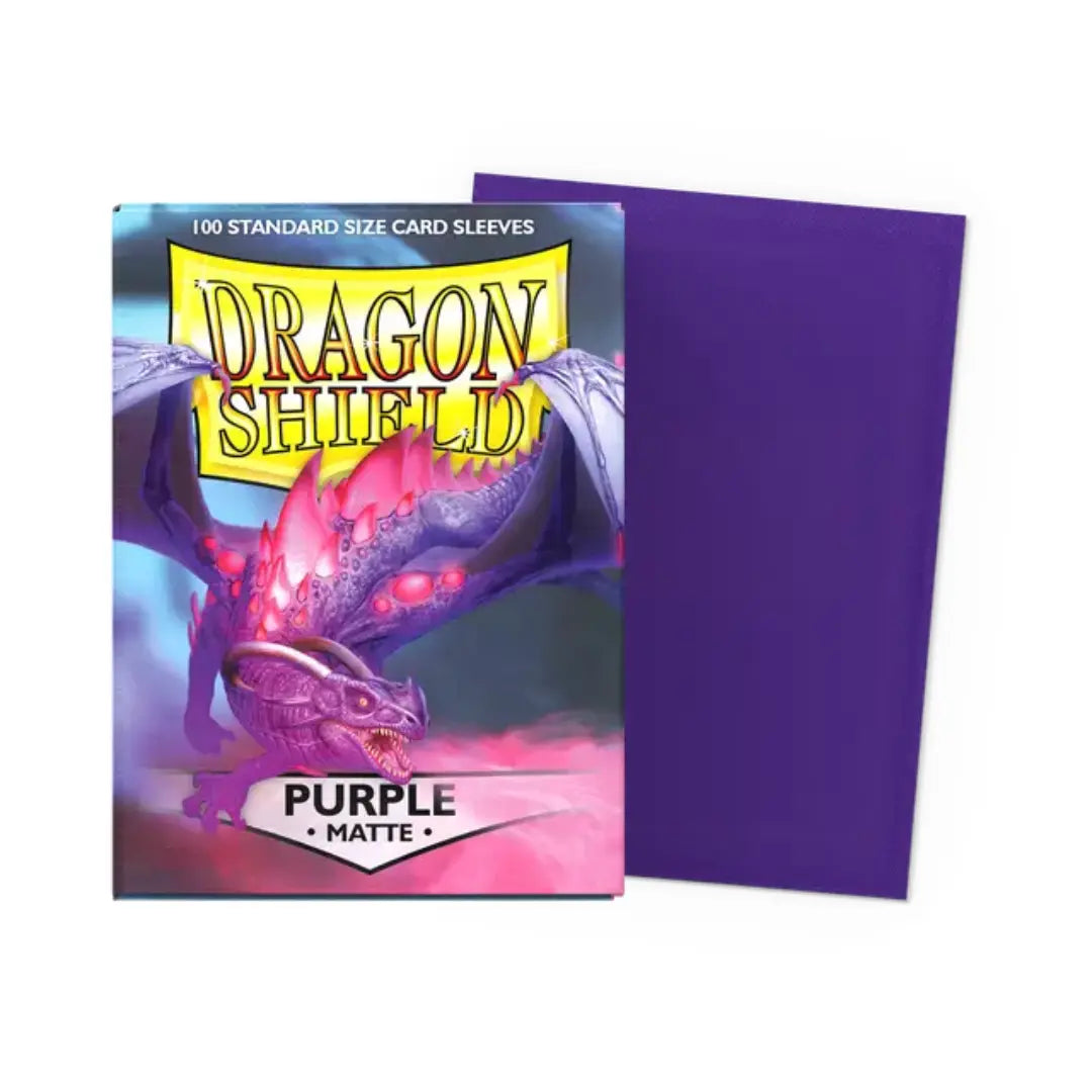 Dragon Shield - Purple - Matte Sleeves - Standard Size Dragon Shield - Purple - Matte Sleeves - Standard Size