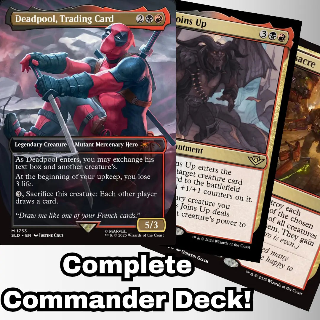 Deadpool, Trading Card mtg 統率者デッキ Deadpool, Trading Card Commader Deck EDH MTG Ready-to-Play