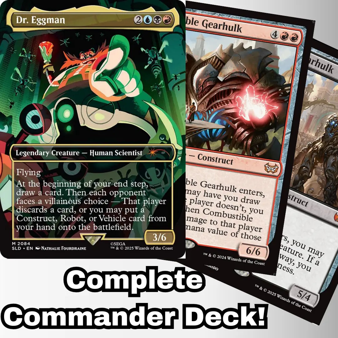 MTG Commander Deck EDH Deck Dr. Eggman 100 Magic Cards Custom Deck Constructs Robots Vehicles Artifacts MTG Commander Deck EDH Deck Dr. Eggman 100 Magic Cards Custom Deck Constructs Robots Vehicles Artifacts