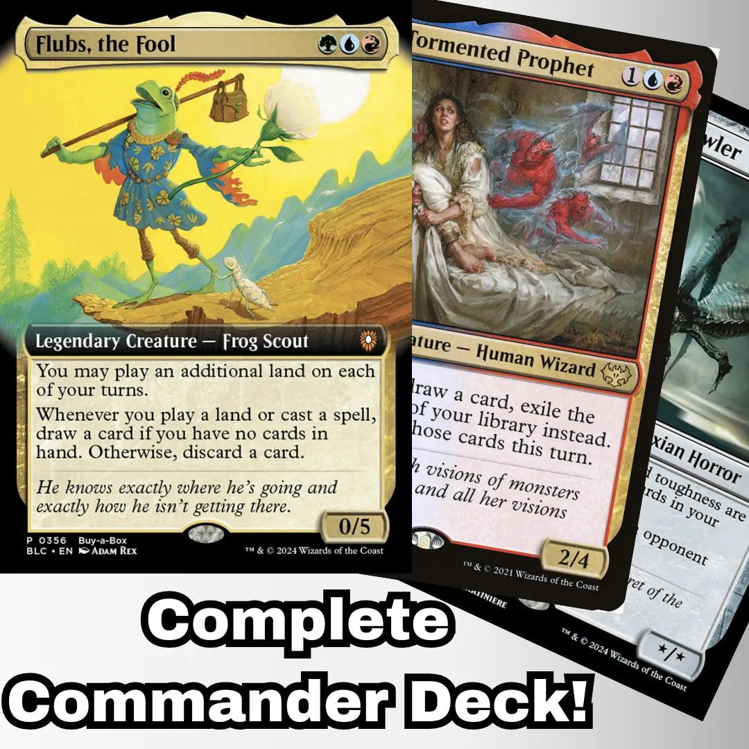 MTG Commander EDH Flubs, the Fool 100 Magic Cards Custom MTG Commander EDH Flubs, the Fool 100 Magic Cards Custom