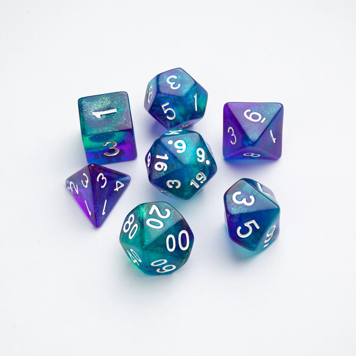 GameGenic: 7-Set Galaxy Series: Neptune RPG Dice Set Moonveil Games
