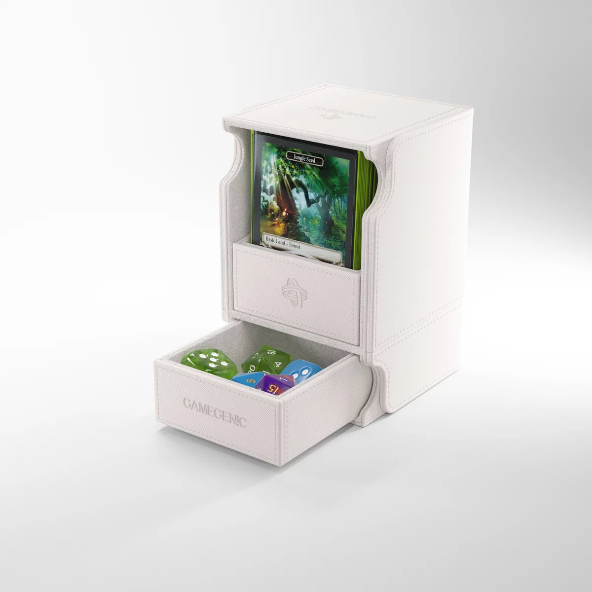 GameGenic Watchtower 100+ XL CONVERTIBLE White Deck Box Moonveil Games