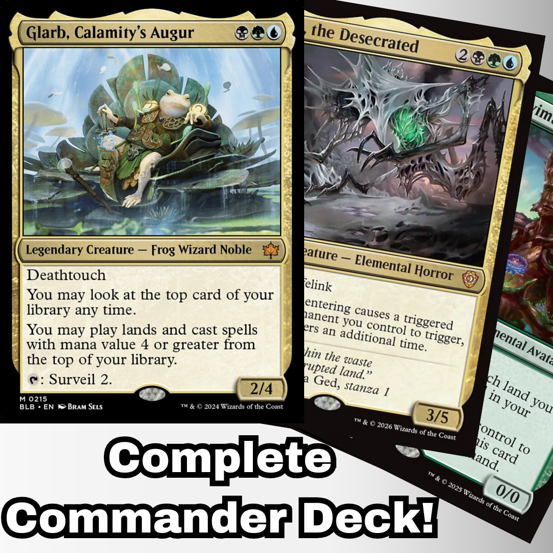 MTG Commander Deck EDH Deck Commander Glarb, Calamity's Augur 100 Magi –  Moonveil Games
