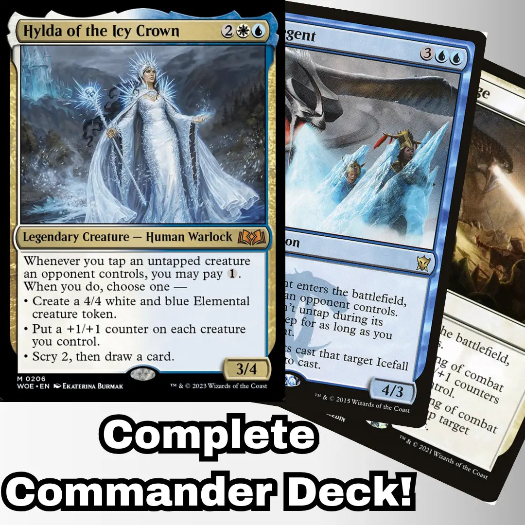 Mtg Commander Decks Hylda Of The Icy Crown Commander Deck 100 Custom Magic Cards MTG EDH Ready NM Mtg Commander Decks Hylda Of The Icy Crown Commander Deck 100 Custom Magic Cards MTG EDH Ready NM