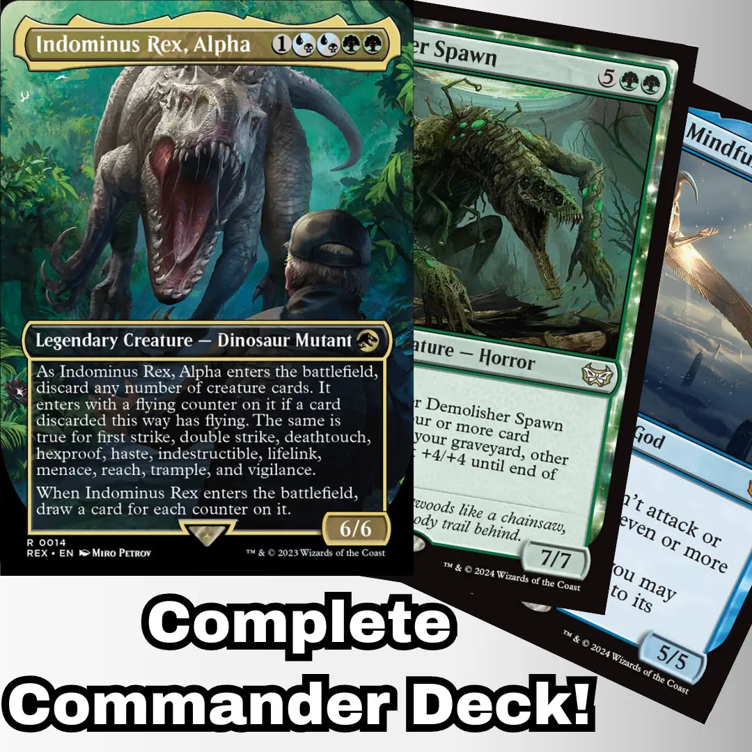 MTG Commander Deck EDH Deck Indominus Rex, Alpha 100 Magic Cards Moonveil Games MTG Commander Deck EDH Deck Indominus Rex, Alpha 100 Magic Cards Moonveil Games