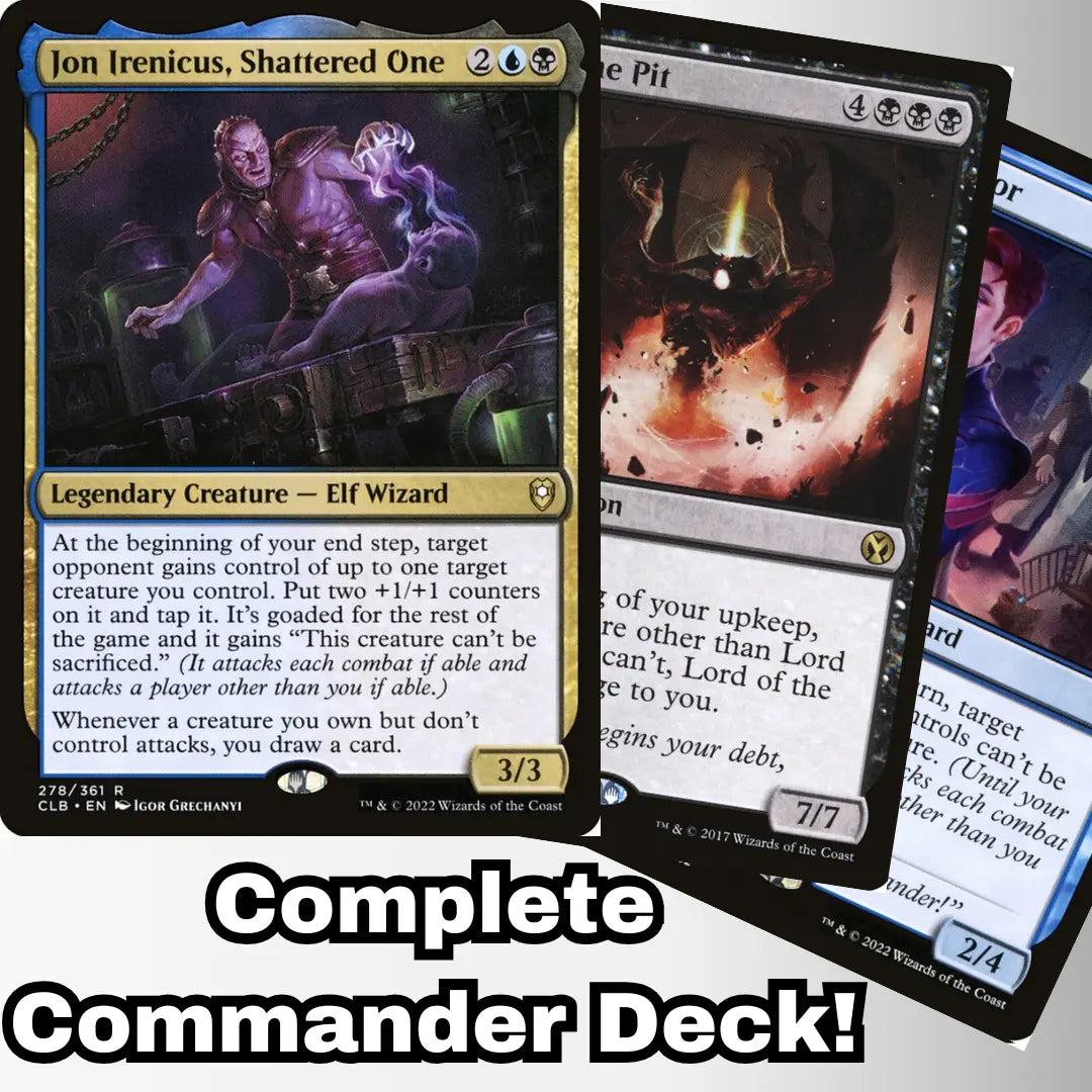 mtg jon irenicus commander deck MTG Commander Deck EDH Deck Jon Irenicus, Shattered One 100 Magic Cards Custom Deck Goad Sabotage Dimir