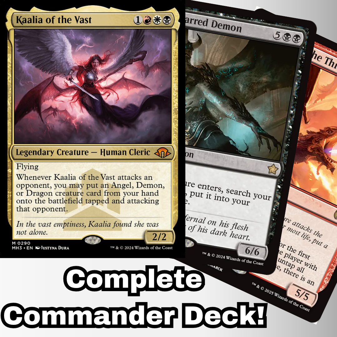 demon mtg commander deck EDH Kaalia of the Vast 100 Magic Cards Custom – Moonveil Games Condition:Near-Mint format:Deck Box this officially licensed product The Extreme Ups and