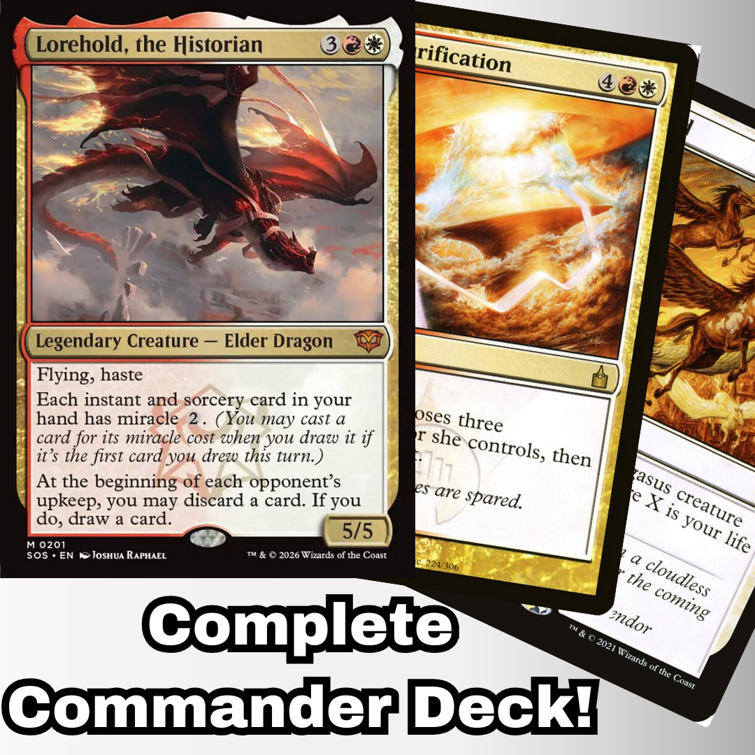 MTG Commander Deck EDH Deck Commander Lorehold, the Historian 100 Magi –  Moonveil Games