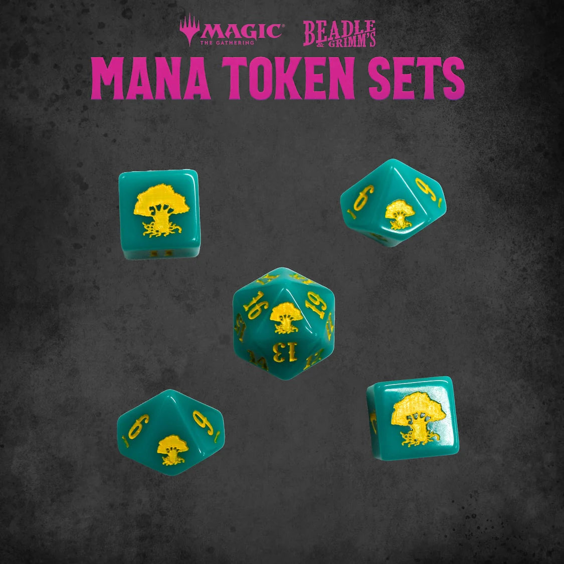 Magic the Gathering Token Set: Beadle & Grimm's Mana Green