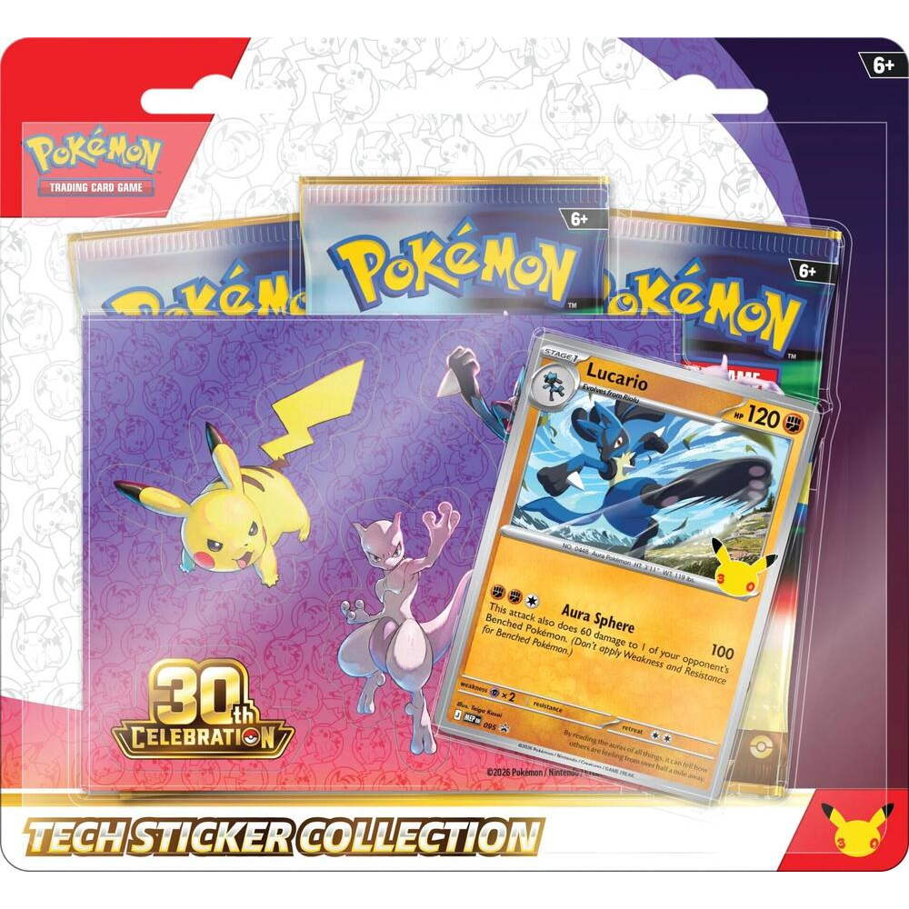 Pokémon TCG: 30th Celebration Tech Sticker Collection - Lucario
