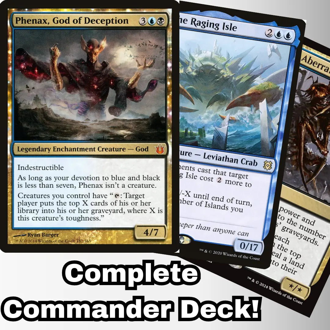 MTG Commander Deck EDH Deck Phenax, God of Deception 100 Magic Cards Custom Deck Mill Dimir Toughness Matters MTG Commander Deck EDH Deck Phenax, God of Deception 100 Magic Cards Custom Deck Mill Dimir Toughness Matters