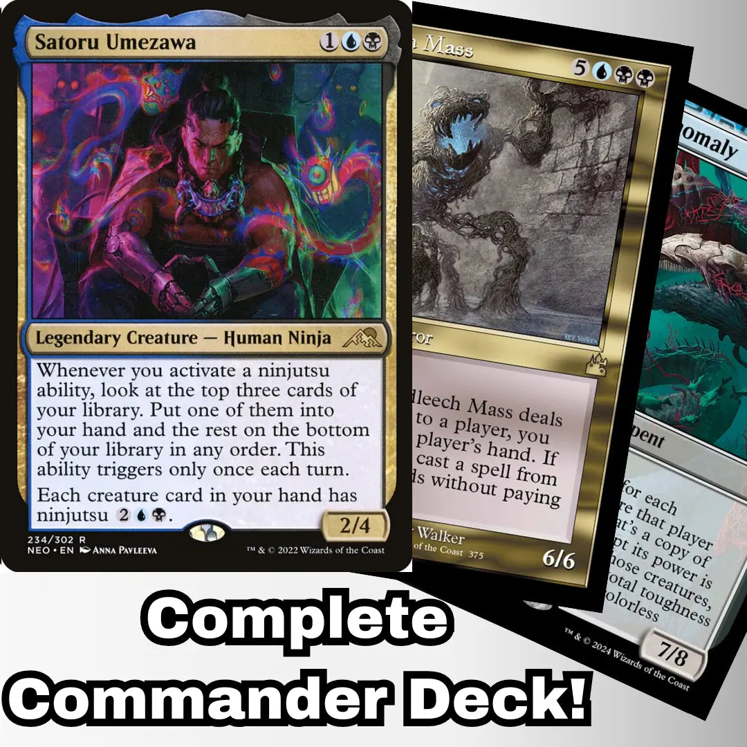 MTG Commander Deck EDH Deck Satoru Umezawa 100 Magic Cards