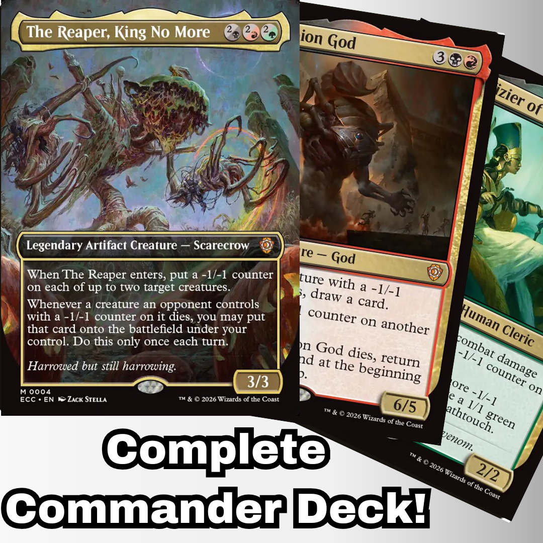 mtg reaper king commander deck MTG Commander Deck EDH Deck The Reaper, King No More 100 Magic Cards Custom  Deck