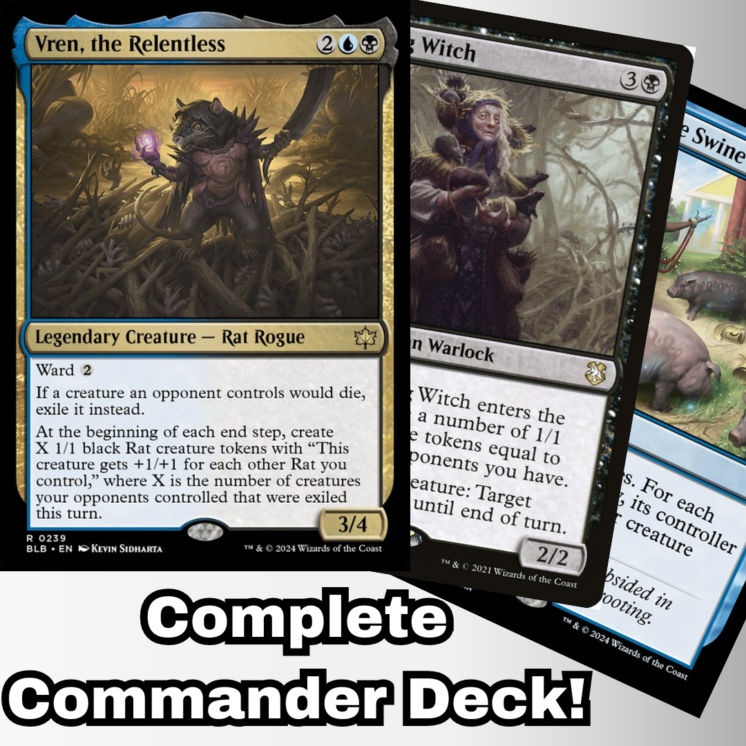 MTG Commander EDH Deck Vren, The Relentless 100 Cards Custom Deck Rats Dimir Rat - Foto 8