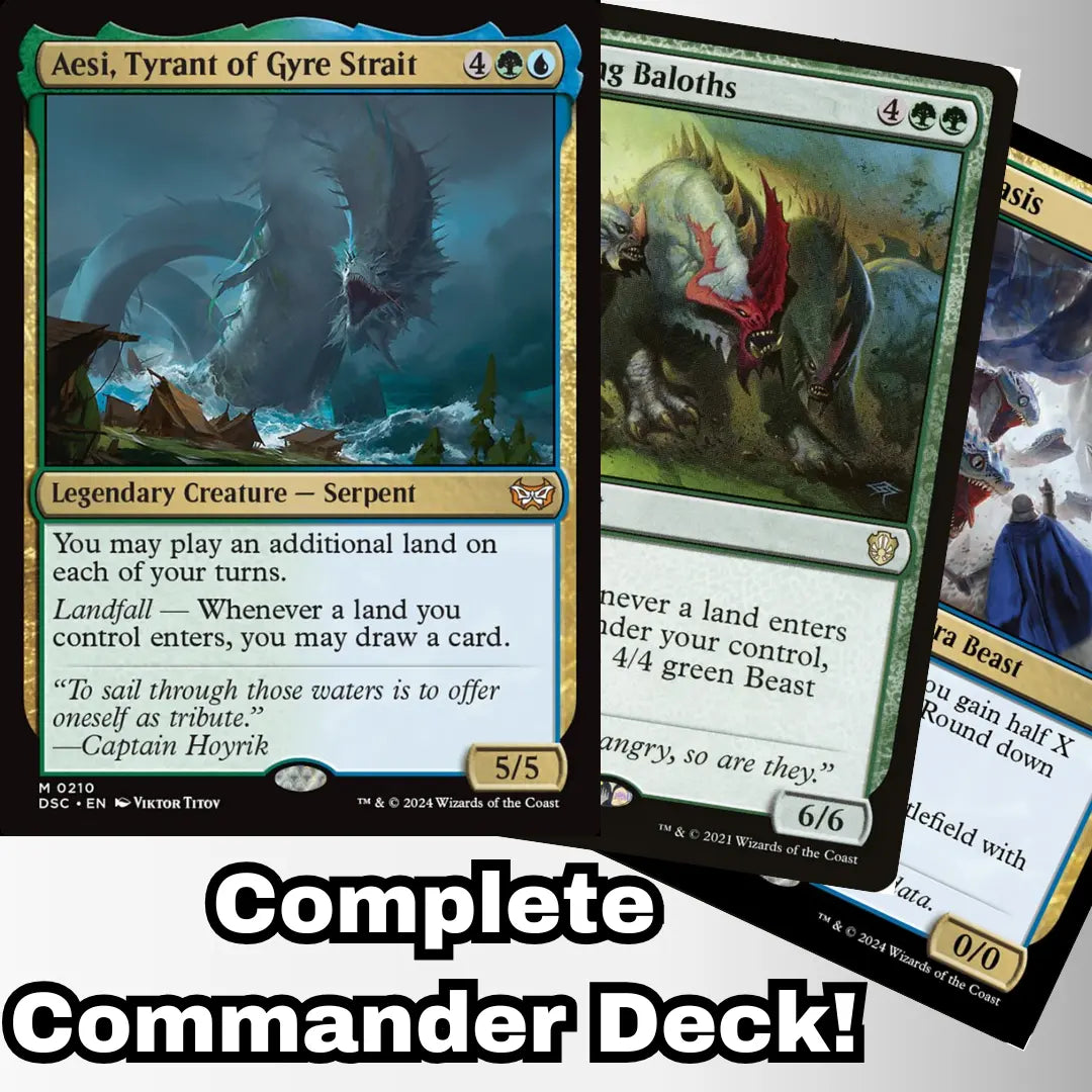 MTG Commander Dragon Deck EDH Deck Aesi, Tyrant of Gyre Strait 100 Moonveil Games MTG Commander Dragon Deck EDH Deck Aesi, Tyrant of Gyre Strait 100 Moonveil Games