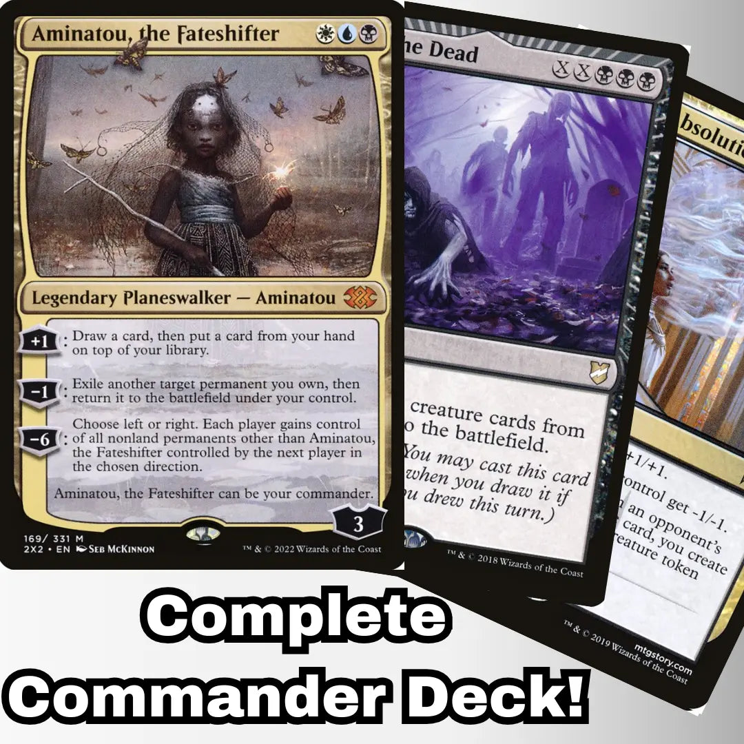 MTG Commander Deck EDH Deck Aminatou, the Fateshifter 100 Magic Cards Moonveil Games MTG Commander Deck EDH Deck Aminatou, the Fateshifter 100 Magic Cards Moonveil Games