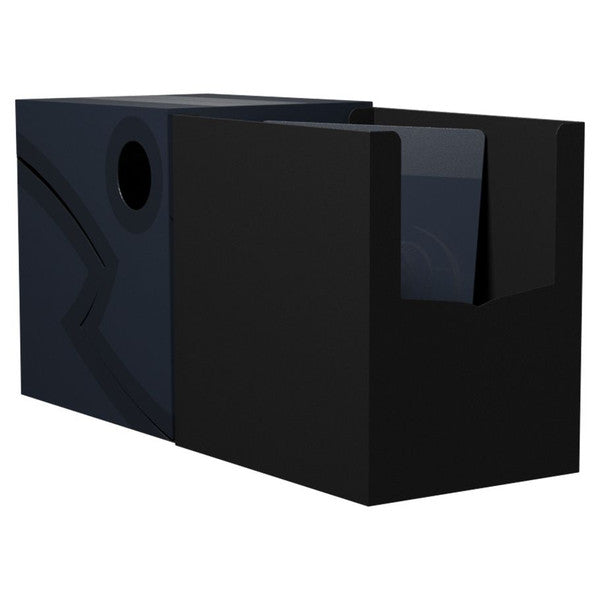 Dragon Shield: Double Shell: Midnight Blue/Black Deck Box Moonveil Games