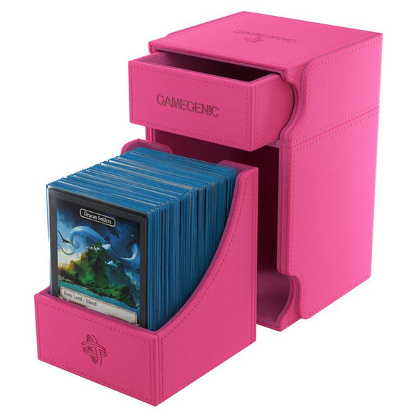 GameGenic Watchtower 100+ XL CONVERTIBLE Pink Deck Box Moonveil Games