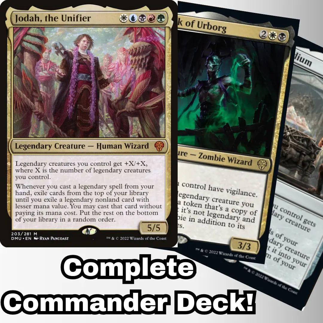 MTG Commander Deck EDH Deck Jodah, the Unifier 100 Magic Cards Custom Deck 5 Color Legendary Creatures Legends 5 Color MTG Commander Deck EDH Deck Jodah, the Unifier 100 Magic Cards Custom Deck 5 Color Legendary Creatures Legends 5 Color