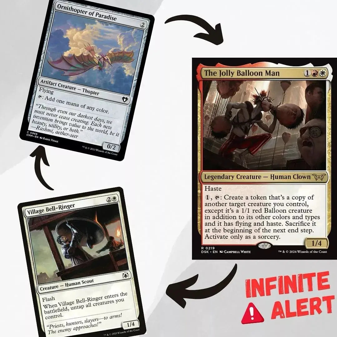 MTG Commander Deck EDH Deck The Jolly Balloon Man 100 Magic Cards Custom Deck Duskmourn Boros Combo Moonveil Games