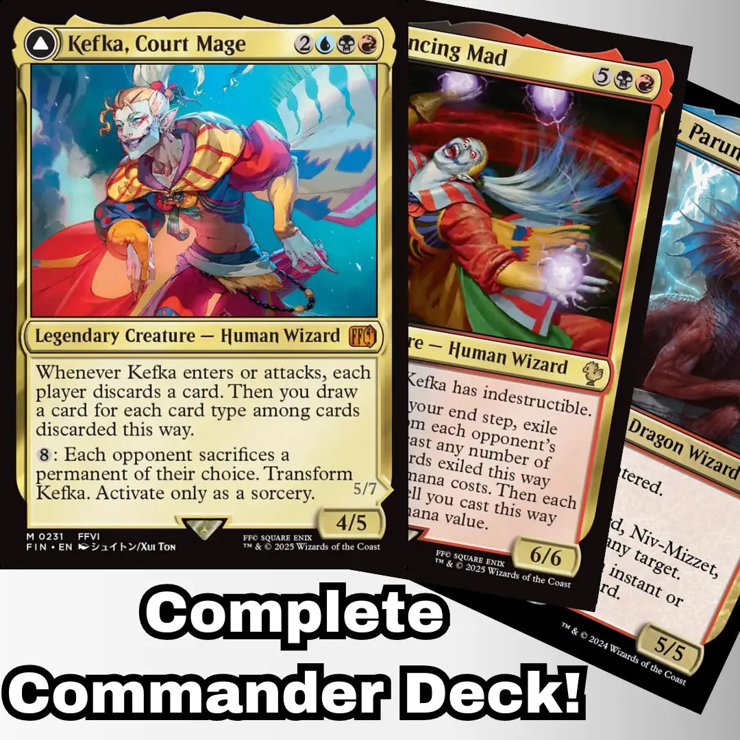 MTG Commander EDH Deck Kefka, Court Mage 100 Magic Cards Custom Deck Moonveil Games MTG Commander EDH Deck Kefka, Court Mage 100 Magic Cards Custom Deck Moonveil Games