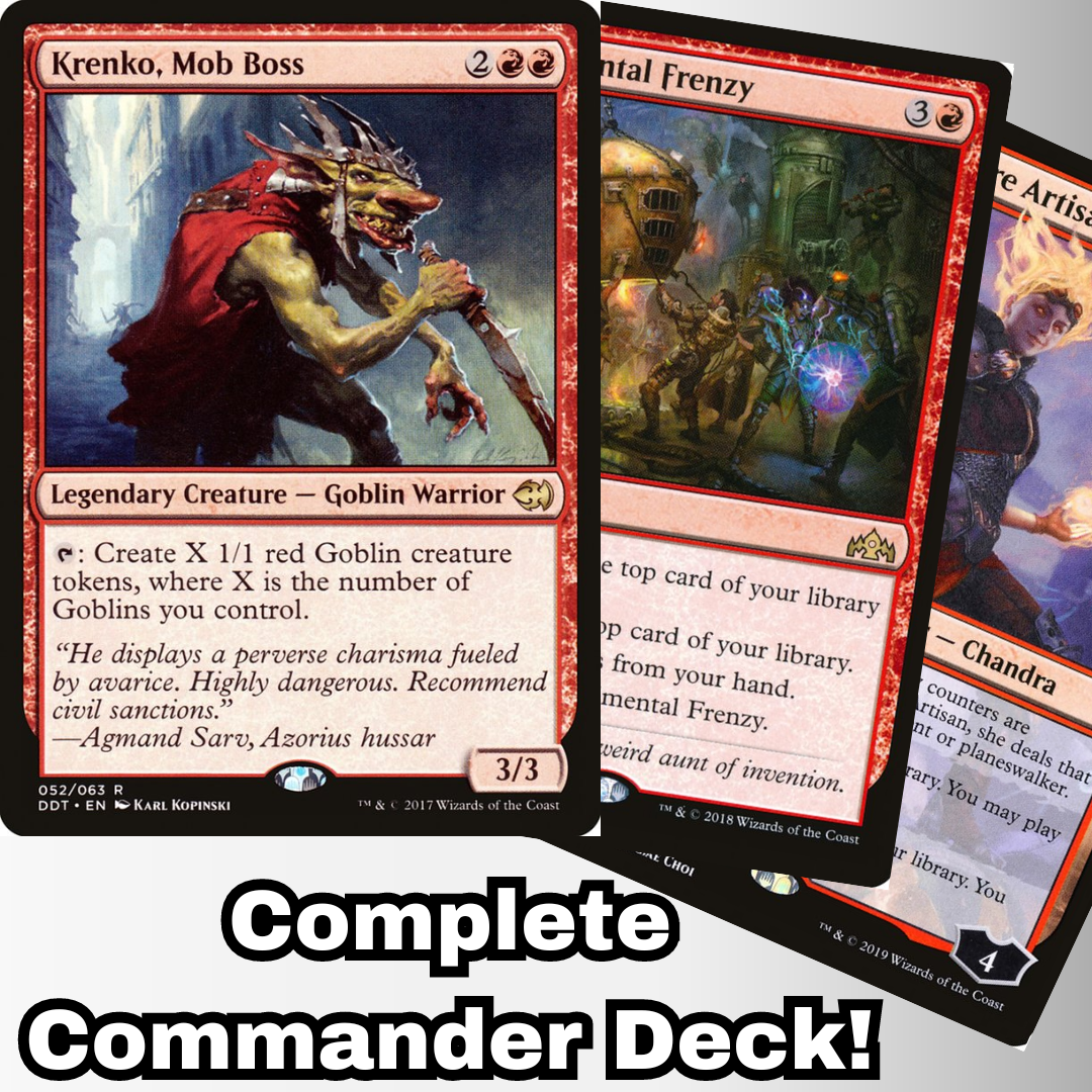 MTG Commander Goblin Deck EDH Deck Krenko, Mob Boss 100 Magic Cards Cu –  Moonveil Games