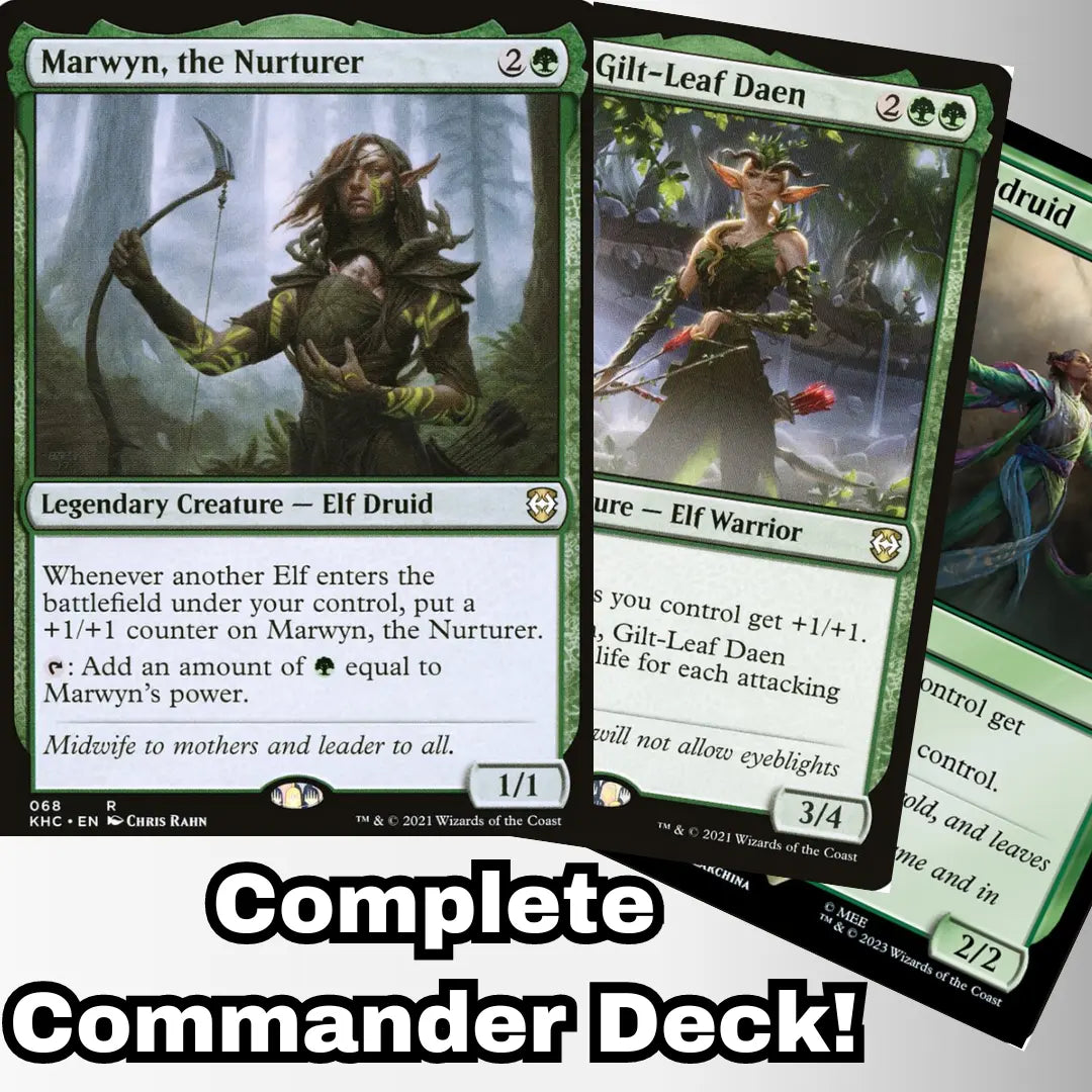 MTG Commander Deck EDH Deck Marwyn, the Nurturer 100 Magic Cards – Moonveil Games