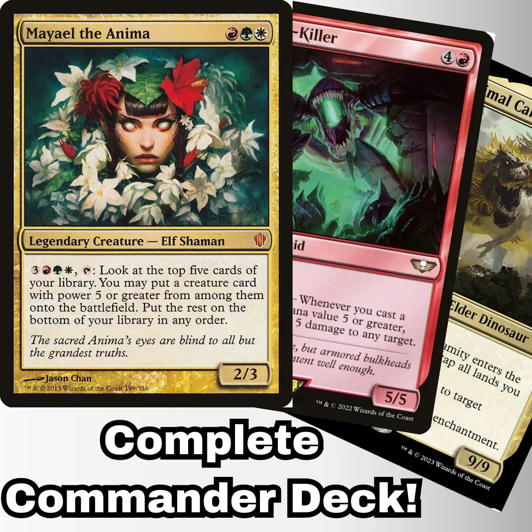 MTG Commander EDH Deck Mayael the Anima 100 Magic Cards Custom Deck Moonveil Games MTG Commander EDH Deck Mayael the Anima 100 Magic Cards Custom Deck Moonveil Games