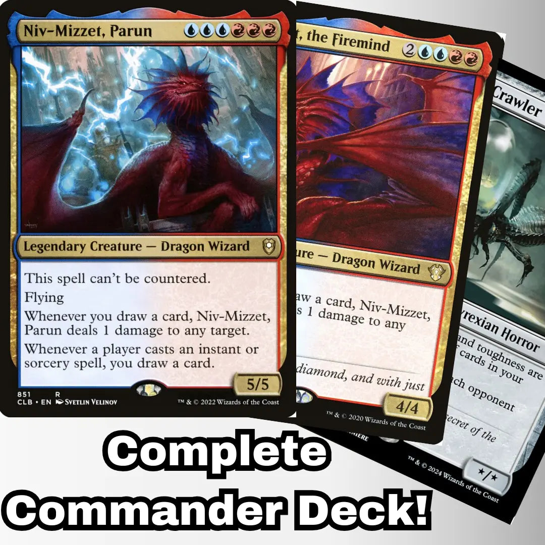 MTG Commander EDH Niv-Mizzet, Parun 100 Magic Cards Custom Moonveil Games MTG Commander EDH Niv-Mizzet, Parun 100 Magic Cards Custom Moonveil Games