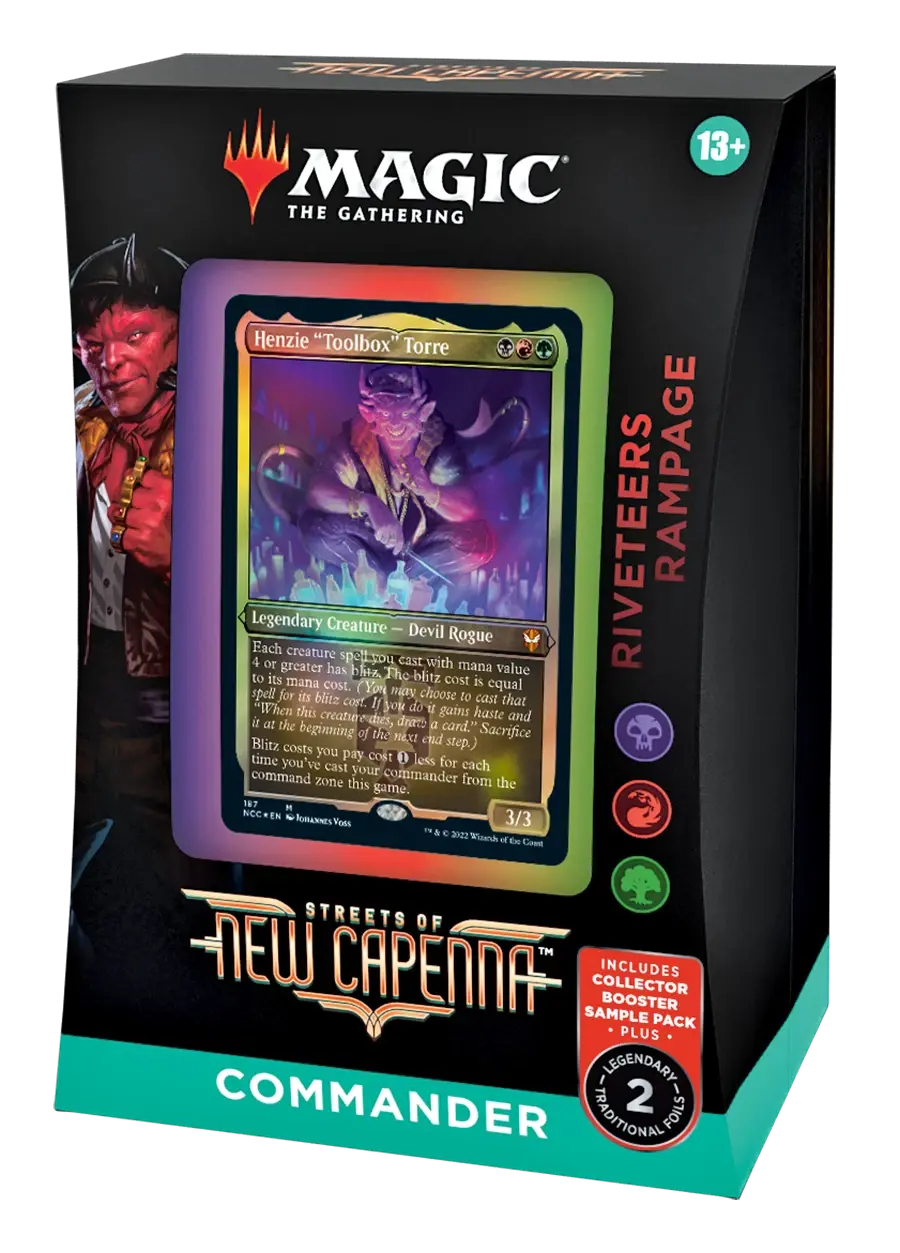 Streets of New Capenna Commander Deck Riveteers Rampage Magic the Gathering Moonveil Games