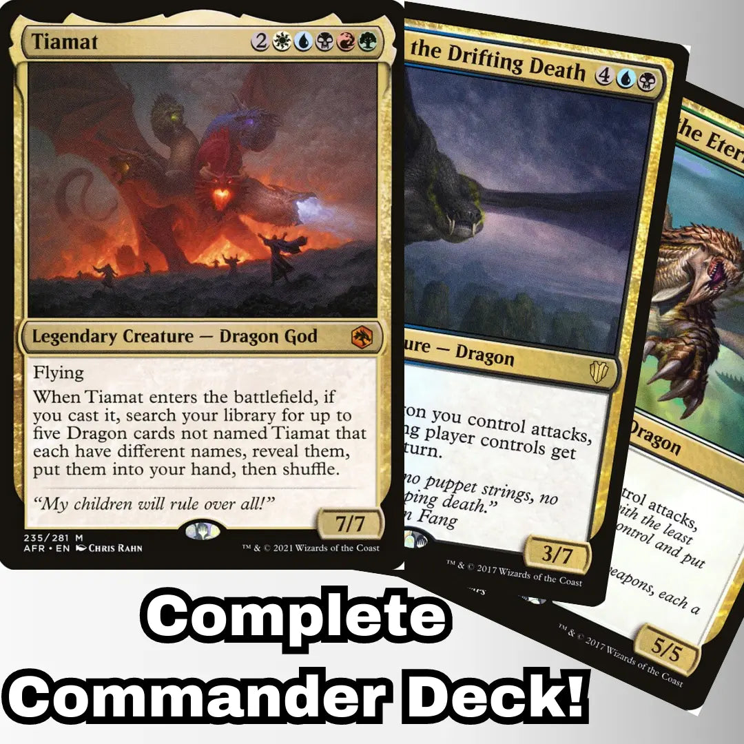 MTG Commander Deck EDH Deck Tiamat 100 Magic Cards Custom Deck Dragon –  Moonveil Games