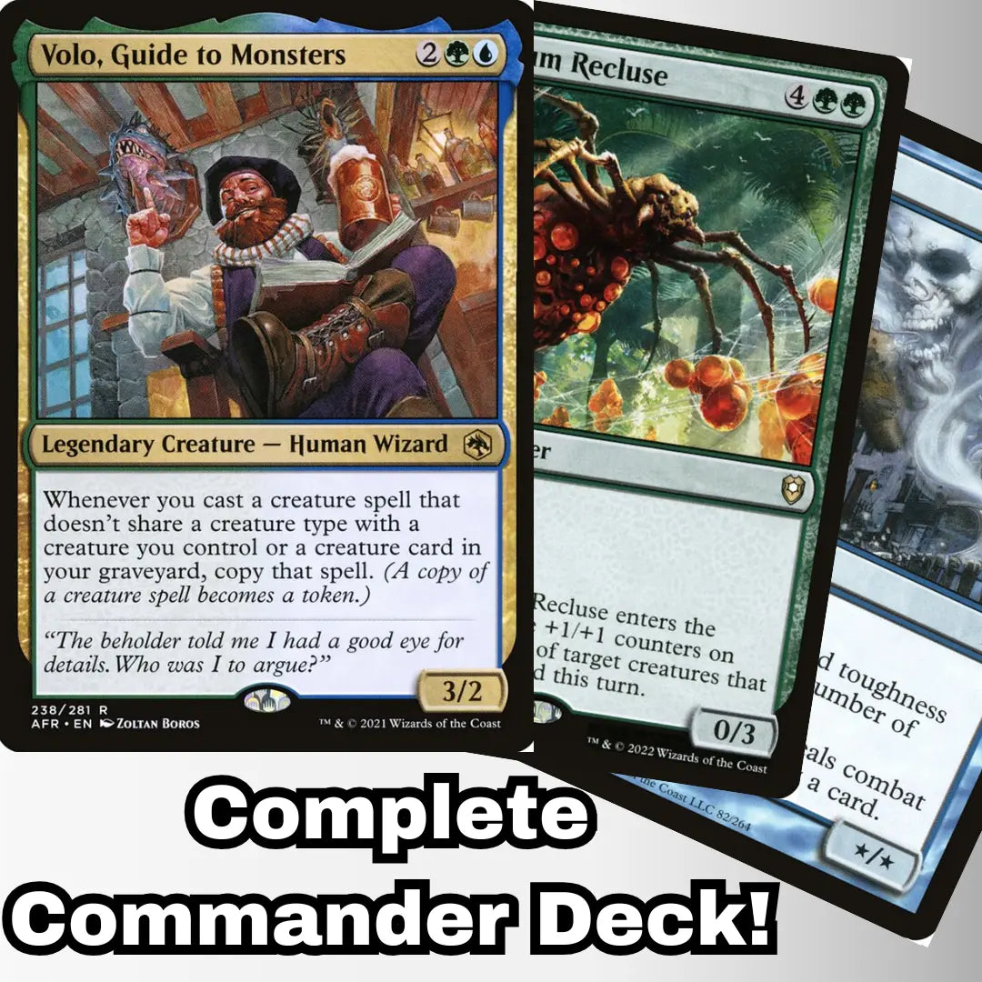 MTG Commander Deck EDH Deck Volo, Guide to Monsters 100 Magic Cards Custom Deck Simic Creatures Copy MTG Commander Deck EDH Deck Volo, Guide to Monsters 100 Magic Cards Custom Deck Simic Creatures Copy