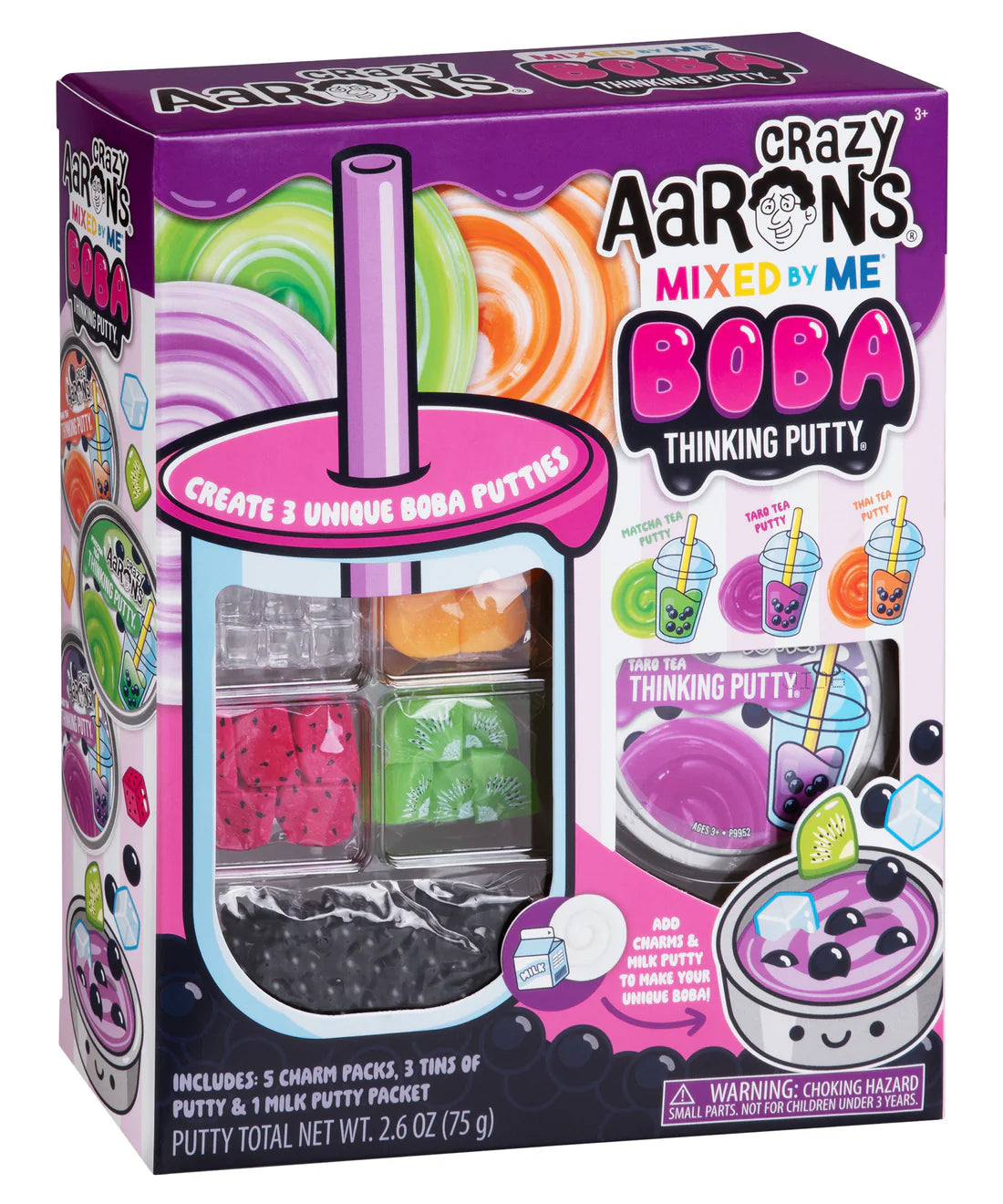Crazy Aaron's: Thinking Putty: Mixed-by-Me: Boba Tea Kit