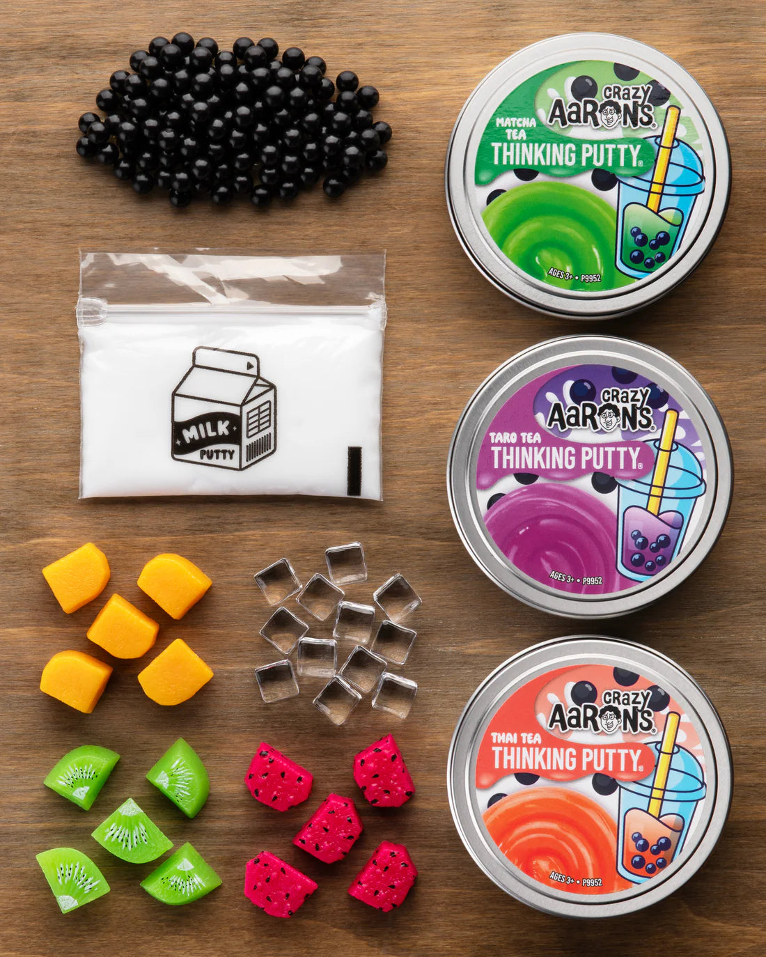 Crazy Aaron's: Thinking Putty: Mixed-by-Me: Boba Tea Kit