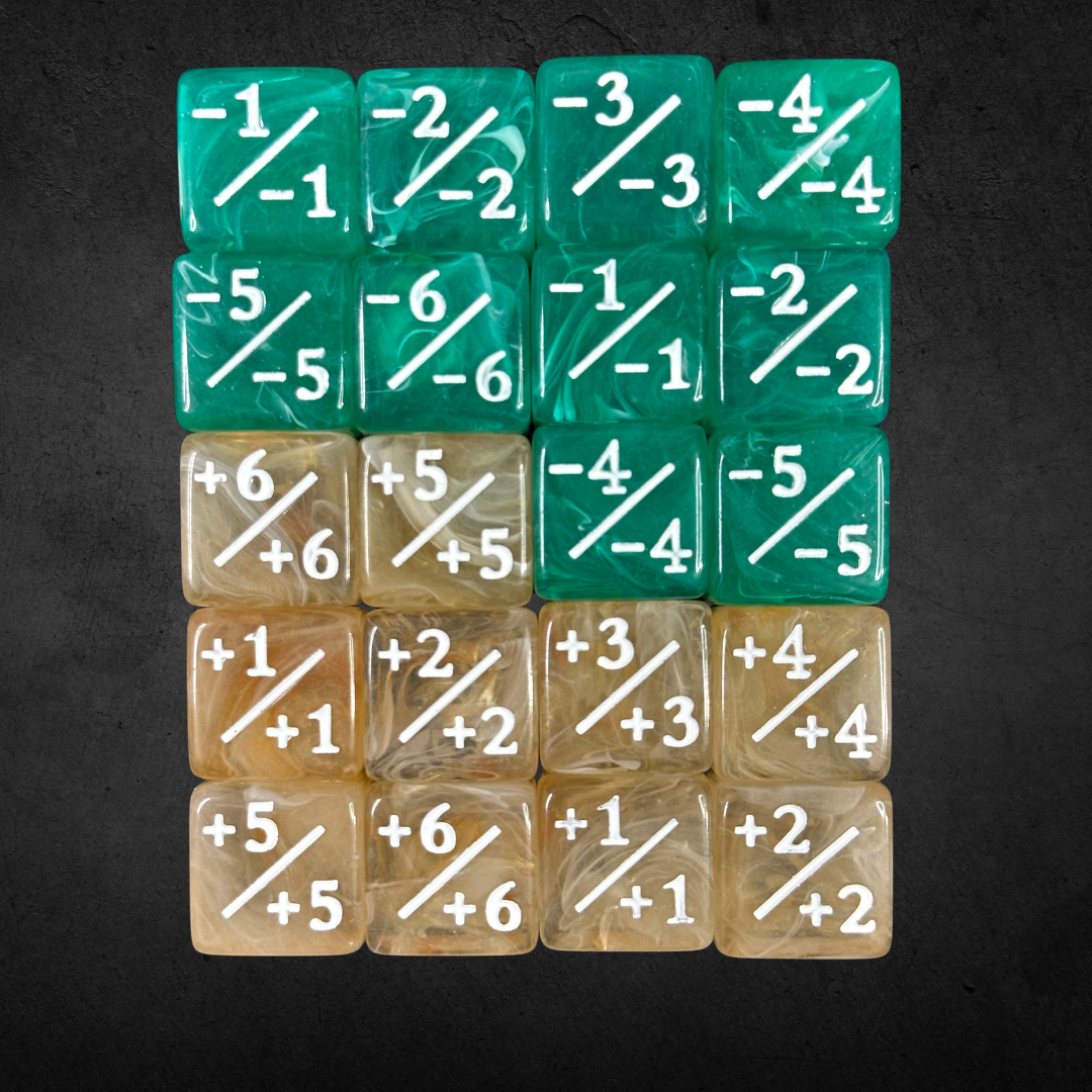 Counter and Stat Tracking Dice Set