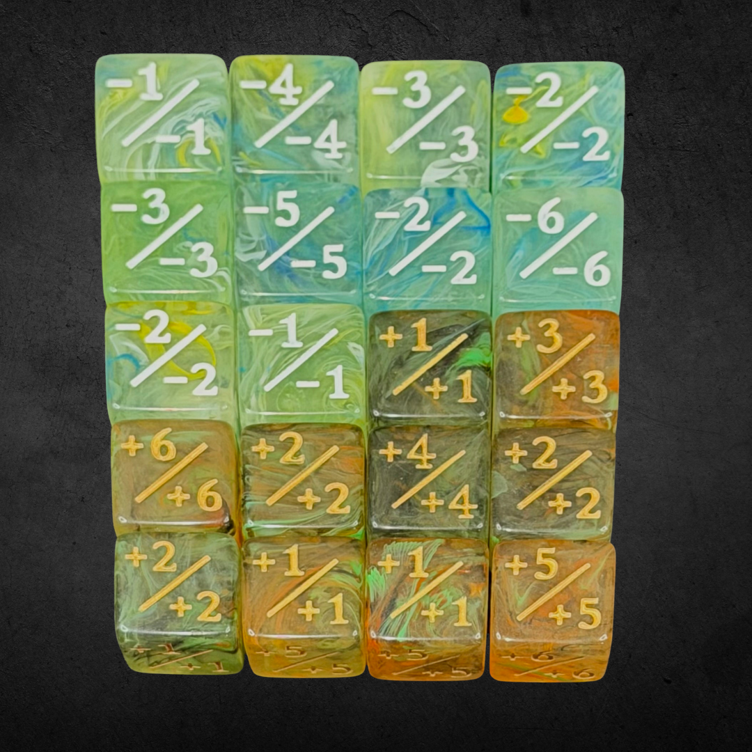 Counter and Stat Tracking Dice Set