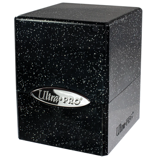 Ultra PRO: Satin Cube: Black Glitter Deck Box Moonveil Games