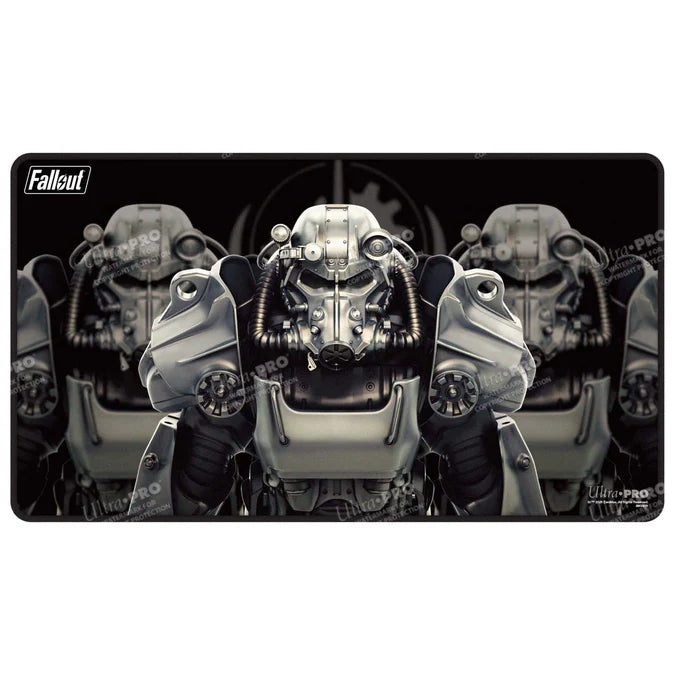 Ultra Pro Fallout - Brotherhood of Steel Black Stitched Edge Playmat for Tabletop Gaming