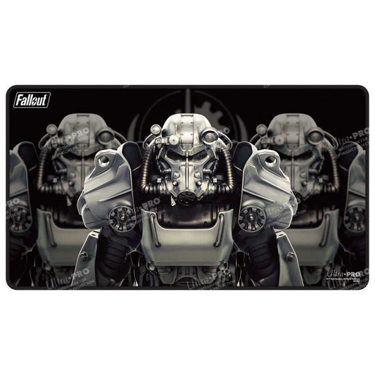 Ultra Pro Fallout - Brotherhood of Steel Black Stitched Edge Playmat for Tabletop Gaming